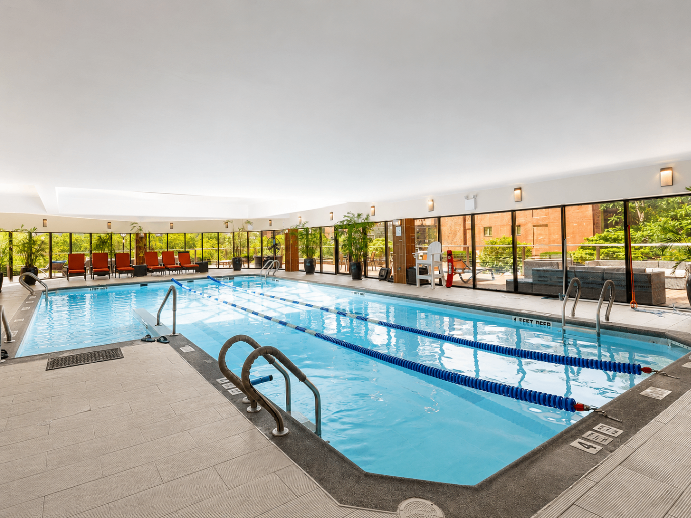 Indoor swimming pool amenity at The Corinthian