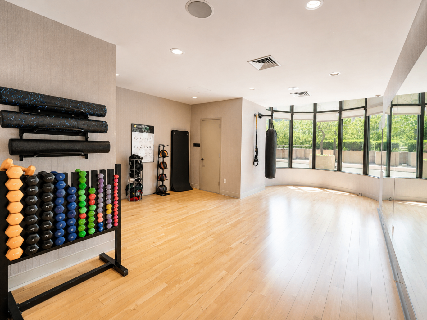 Exercise studio room at The Corinthian